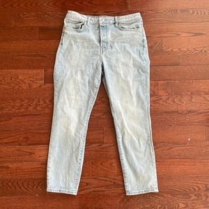 H&M high waisted denim mom jeans
